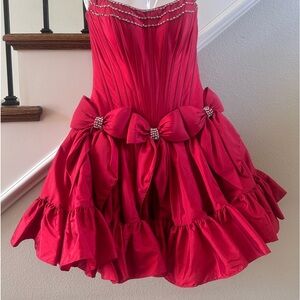 SHERRI HILL STRAPLESS CORSET DRESS 56688 (sold out)